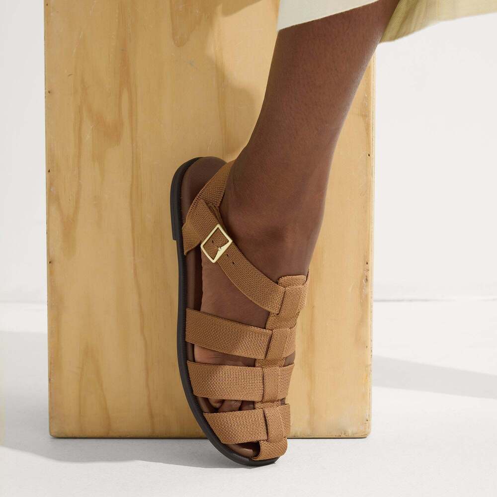 Rothy's The Fisherman Sandal - Pecan Size 10.5 - Picture 2 of 3